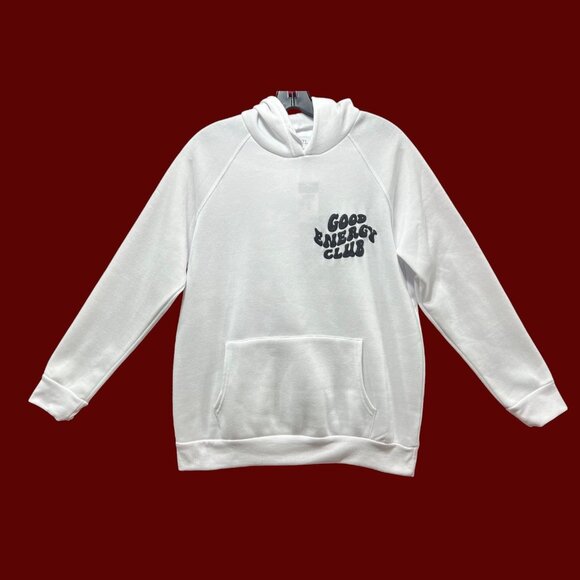 Rue 21 - Men's Long Sleeve Hooded Sweatshirt - White - Small - Picture 1 of 15